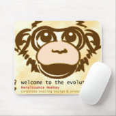 Affe-Mausunterlage Mousepad (Mit Mouse)