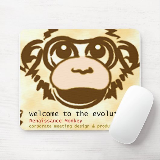 Affe-Mausunterlage Mousepad (Mit Mouse)