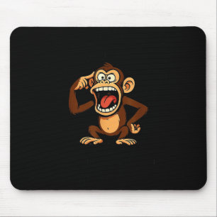 Affe Mein Verstand ist ein gefährlicher Ort, aber Mousepad
