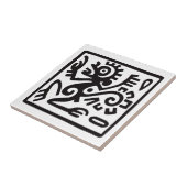 Affe, mexikanische Hieroglyph(Maya) Fliese (Seite)