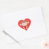 Affe mit Apple Heart Stickers (Umschlag)