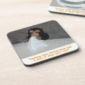 Affe mit Bad Cold Untersetzer Set (Linke Seite)