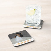Affe mit Bad Cold Untersetzer Set (Rechte Seite)