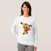Affe mit Banane (1).PNG T-Shirt (Vorne ganz)