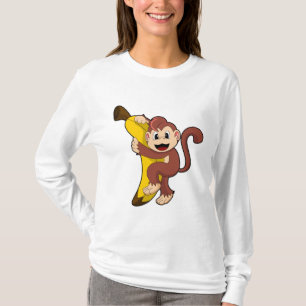 Affe mit Banane (1).PNG T-Shirt