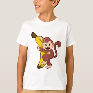 Affe mit Banane (1).PNG T-Shirt