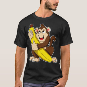 Affe mit Banane 6 T-Shirt