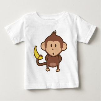 Affe mit Banane Baby T-shirt