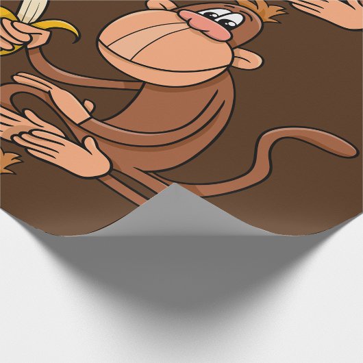 Affe mit Banane Geschenkpapier