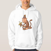 Affe mit Banane Hoodie (Vorderseite)