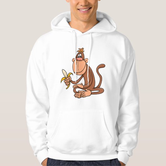 Affe mit Banane Hoodie (Vorderseite)
