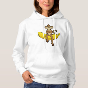 Affe mit Banane Hoodie