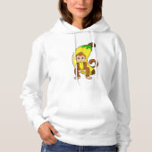 Affe mit Banane Hoodie (Vorderseite)