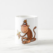 Affe mit Banane Kaffeetasse (Mittel)