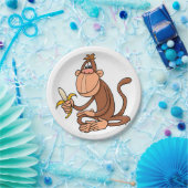 Affe mit Banane Pappteller (Party)