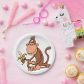 Affe mit Banane Pappteller (Party)
