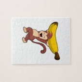 Affe mit Banane Puzzle (Horizontal)