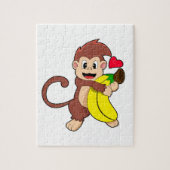 Affe mit Banane Puzzle (Vertikal)