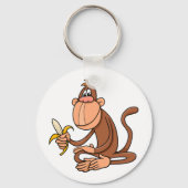 Affe mit Banane Schlüsselanhänger (Vorderseite)