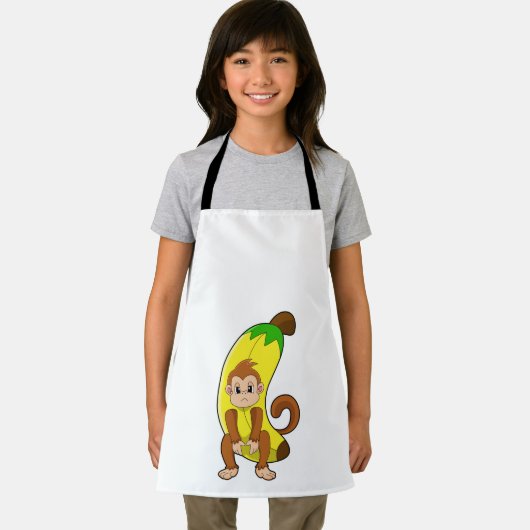 Affe mit Banane Schürze (Insitu)