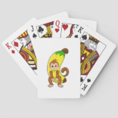 Affe mit Banane Spielkarten (Rückseite)
