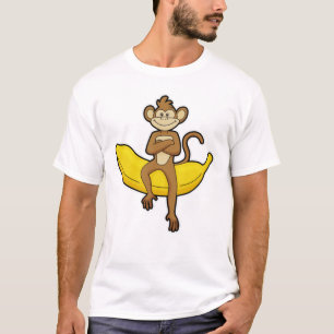 Affe mit Banane T-Shirt