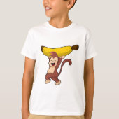 Affe mit Banane T-Shirt (Vorderseite)
