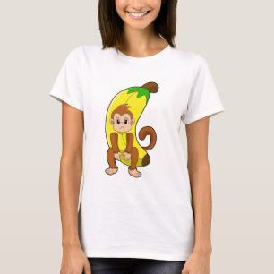 Affe mit Banane T-Shirt