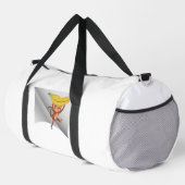 Affe mit Banane unter dem Pflaster Duffle Bag (Rechte Ecke)