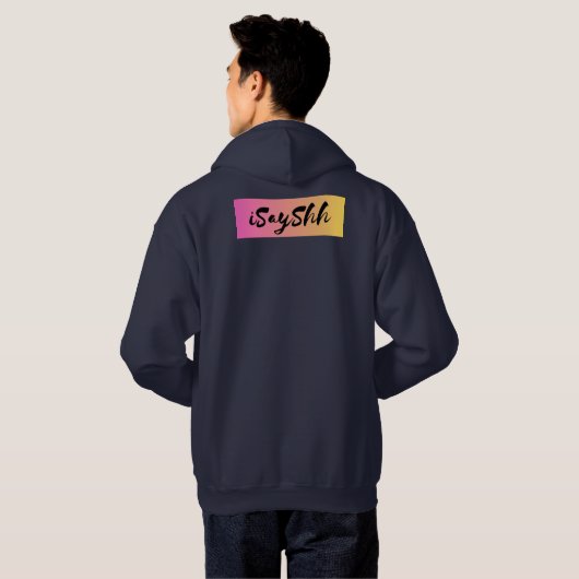 Affe mit Banane unter dem Pflaster Hoodie (Schwarz voll)