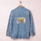 Affe mit Banane unter dem Pflaster Jeansjacke (Hangar)