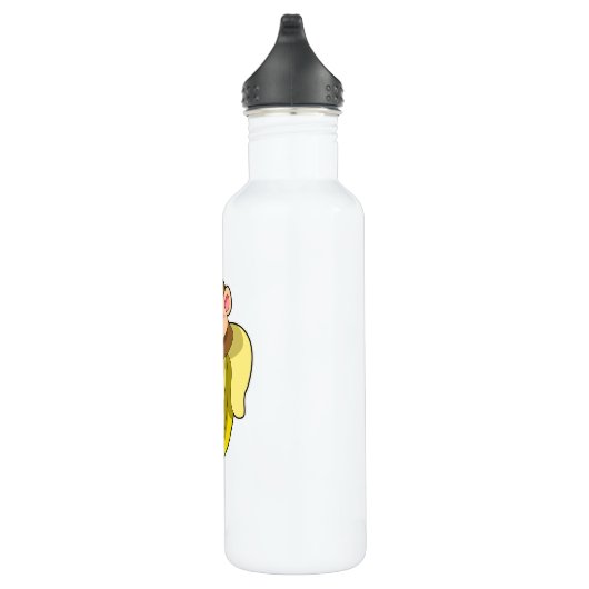 Affe mit Bananenschale Edelstahlflasche (Rechts)