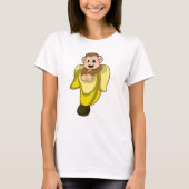 Affe mit Bananenschale T-Shirt (Vorderseite)
