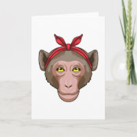 Affe mit Bandana