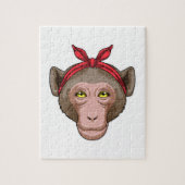 Affe mit Bandana Puzzle (Vertikal)