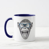 Affe mit Brille, Affenliebhaber Tasse (Links)