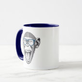 Affe mit Brille, Affenliebhaber Tasse (Vorderseite Links)