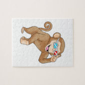 Affe mit Brille Puzzle (Horizontal)