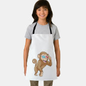 Affe mit Brille Schürze (Insitu)