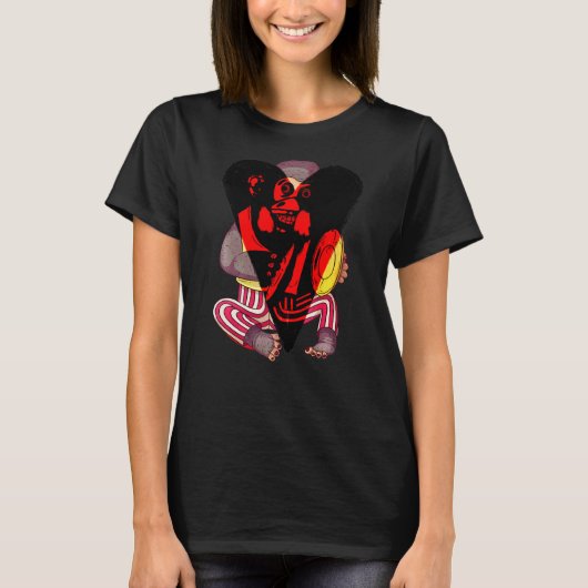 Affe mit Cymbals Jolly Chimp T-Shirt (Vorderseite)