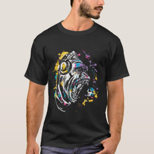 Affe mit DJ-Kopfhörern und Sonnenbrille T-Shirt