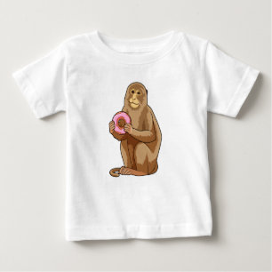 Affe mit Donut Baby T-shirt