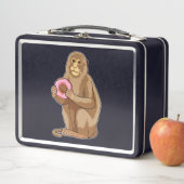 Affe mit Donut Metall Brotdose (Beispiel)