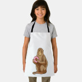 Affe mit Donut Schürze (Insitu)