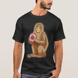 Affe mit Donut T-Shirt
