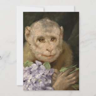 Affe mit einem Bouquet von Violets   Gabriel von M