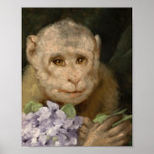 Affe mit einem Bouquet von Violets | Gabriel von M Poster (Vorne)
