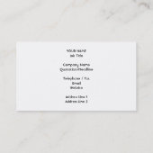 Affe mit einer Socke Visitenkarte (Rückseite)