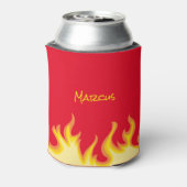 Affe mit Flammenwerfer Dosenkühler (Kanne Rückseite)