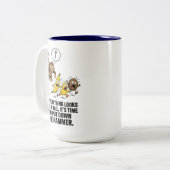 Affe mit Hammer Tasse (Vorderseite Links)